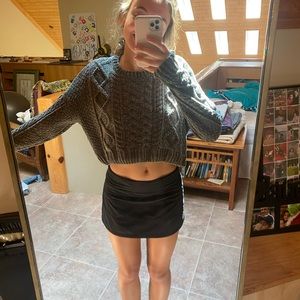 Soft green knit sweater